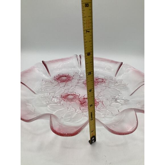 Mikasa Pink Rosella 13'' diameter Serving Bowl Elegant - Picture 3 of 5